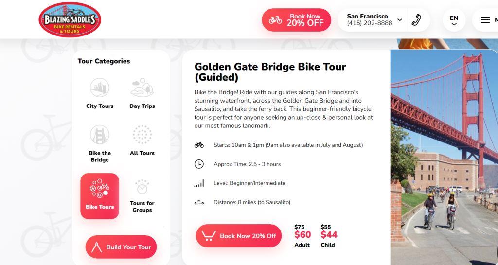 Blazing Saddles Golden Gate Bridge Bike Tour