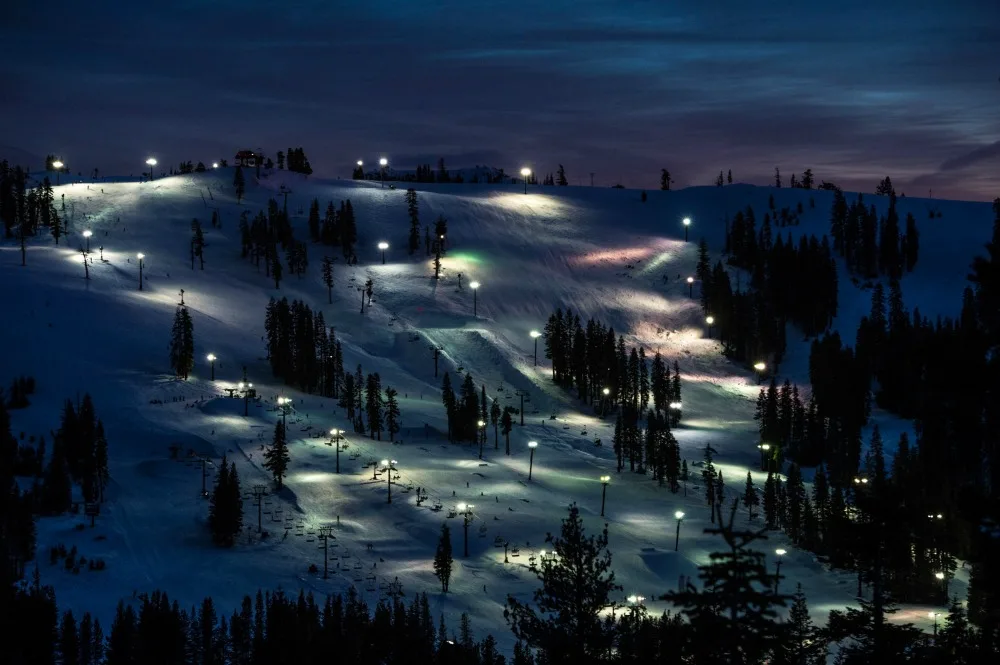 Snow Skiing Near San Francisco