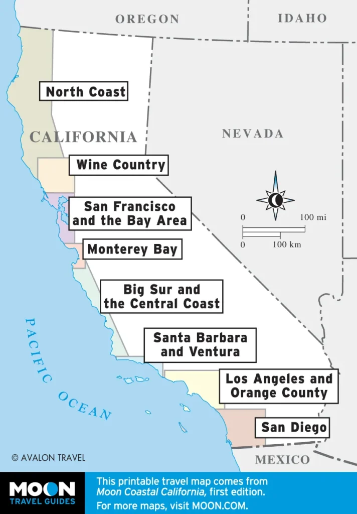 california coastline map
