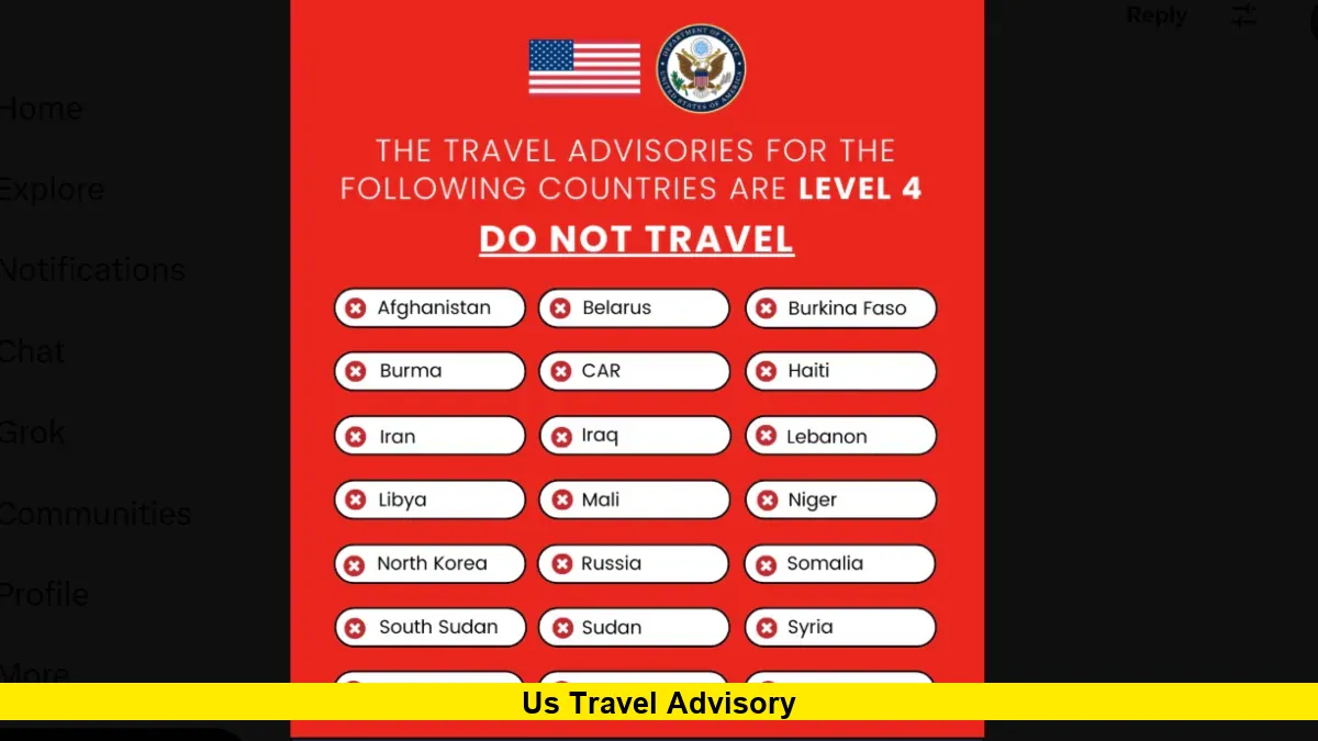 US Travel Advisory