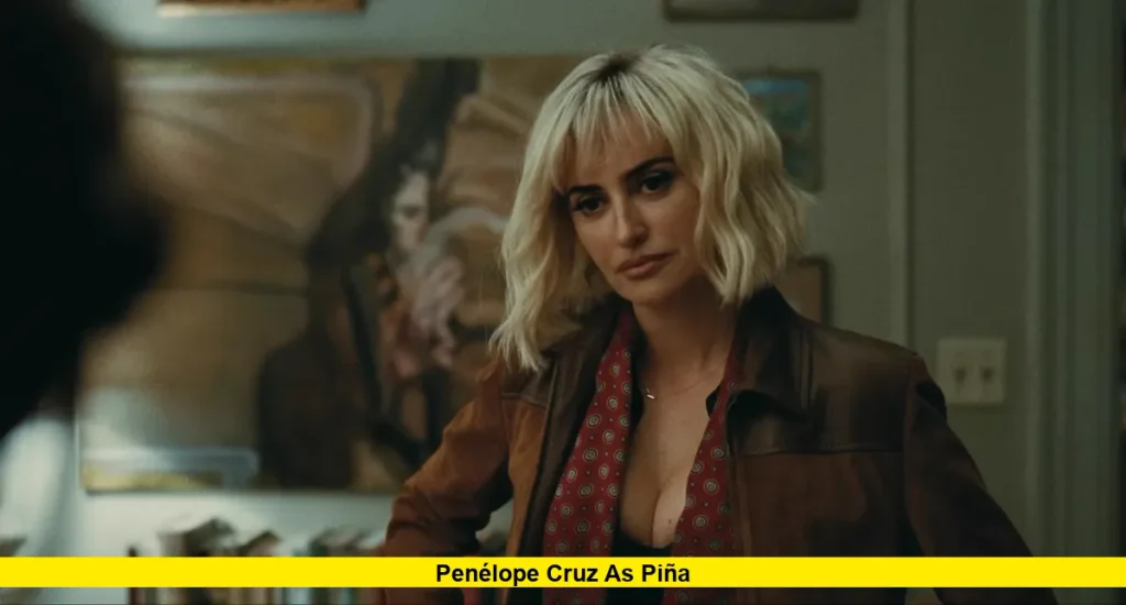 Piña is the couple's upstairs neighbor and a sex therapist.